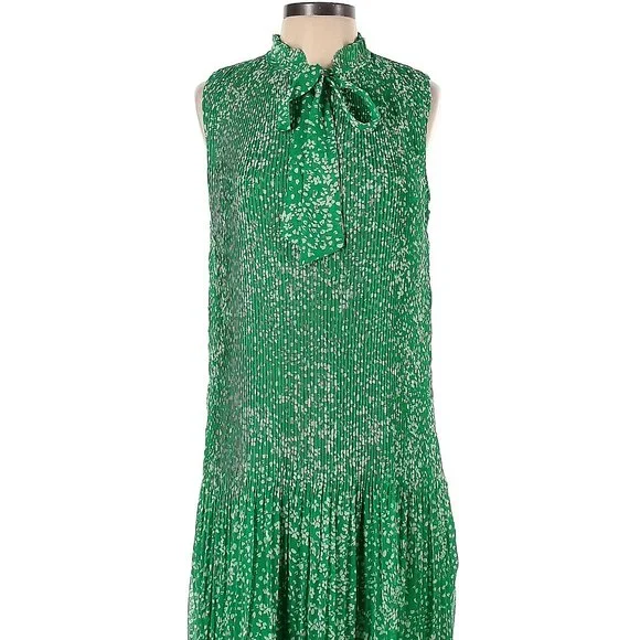 dkny green floral dress DKNY Green Floral Dress